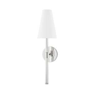 Janelle 1-Light Wall Sconce in Polished Nickel