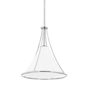 Madelyn 1-Light Pendant in Polished Nickel