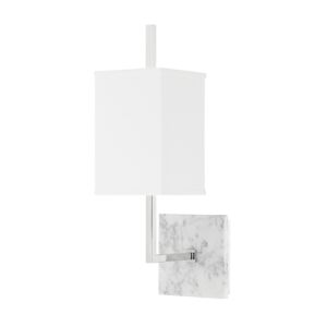 Mikaela 1-Light Wall Sconce in Polished Nickel