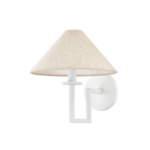 Gladwyne 1-Light Wall Sconce in Textured White