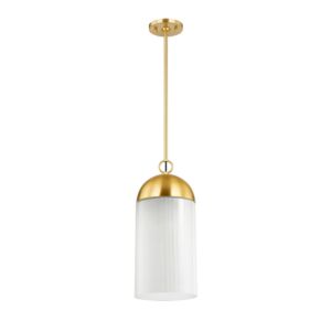 Emory 1-Light Pendant in Aged Brass
