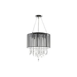 Beverly Dr 8-Light Dual Mount with Flush and Hanging in Silver Silk String