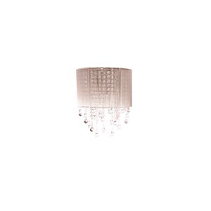 Beverly Dr. 2-Light Wall Sconce in Taupe Silk String