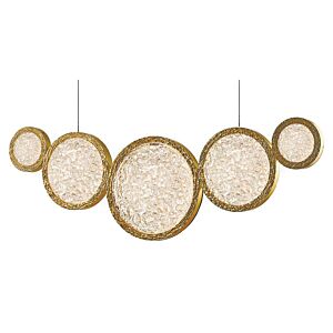 Bottega LED Chandelier in Polished Brass