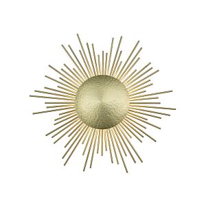 Marquee St. 3-Light Wall Sconce with Flushmount in Brushed Brass