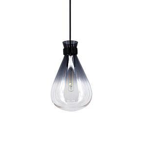 Del Mar 1-Light Pendant in Smoke with Clear
