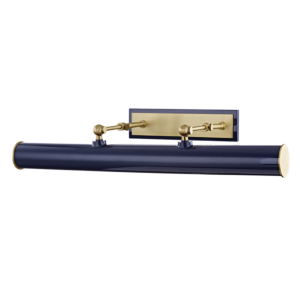 Mitzi Holly 3 Light 24 Inch Picture Light in Aged Brass and Navy