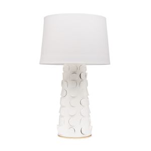  Naomi Table Lamp in White and Gold Leaf