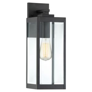 Westover 1-Light Outdoor Wall Lantern in Earth Black