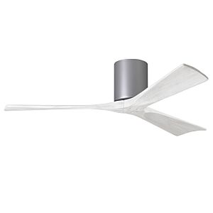Irene 6-Speed DC 52" Ceiling Fan in Brushed Nickel with Matte White blades