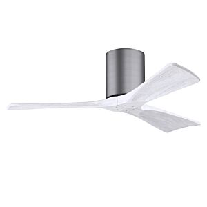Irene 6-Speed DC 42" Ceiling Fan in Brushed Pewter with Matte White blades