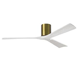 Irene 6-Speed DC 60" Ceiling Fan in Brushed Brass with Matte White blades