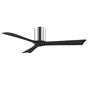 Irene 6-Speed DC 52" Ceiling Fan in Polished Chrome with Matte Black blades