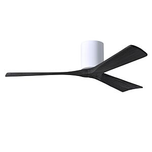 Irene 6-Speed DC 52" Ceiling Fan in White with Matte Black blades