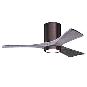 Irene 6-Speed DC 42" Ceiling Fan w/ Integrated Light Kit in Brushed Bronze with Barnwood Tone blades