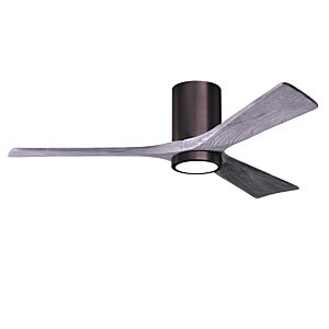 Irene 6-Speed DC 52" Ceiling Fan w/ Integrated Light Kit in Brushed Bronze with Barnwood Tone blades