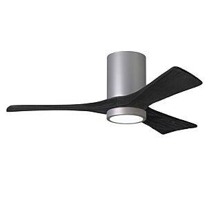 Irene 6-Speed DC 42" Ceiling Fan w/ Integrated Light Kit in Brushed Nickel with Matte Black blades