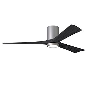 Irene 6-Speed DC 60" Ceiling Fan w/ Integrated Light Kit in Brushed Nickel with Matte Black blades