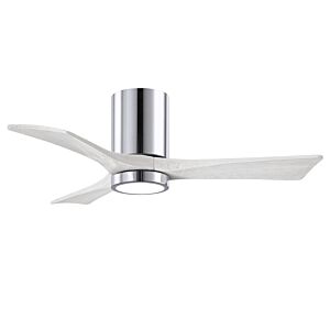 Irene 6-Speed DC 42" Ceiling Fan w/ Integrated Light Kit in Polished Chrome with Matte White blades