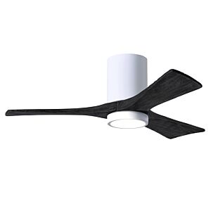 Irene 6-Speed DC 42" Ceiling Fan w/ Integrated Light Kit in White with Matte Black blades