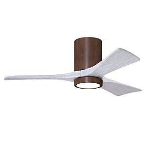 Irene 6-Speed DC 42" Ceiling Fan w/ Integrated Light Kit in Walnut Tone with Matte White blades