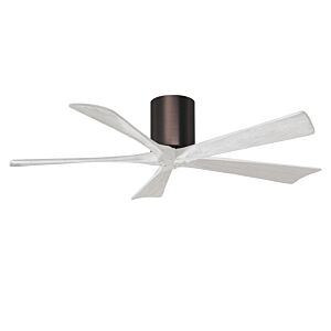 Irene 6-Speed DC 52" Ceiling Fan in Brushed Bronze with Matte White blades