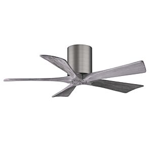 Irene 6-Speed DC 42" Ceiling Fan in Brushed Pewter with Barnwood Tone blades