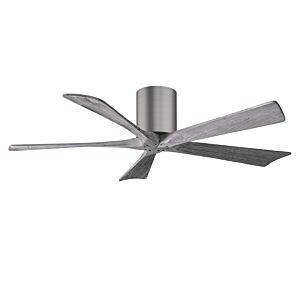 Irene 6-Speed DC 52" Ceiling Fan in Brushed Pewter with Barnwood Tone blades