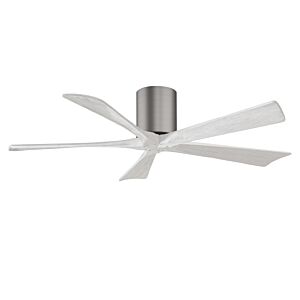 Irene 6-Speed DC 52" Ceiling Fan in Brushed Pewter with Matte White blades