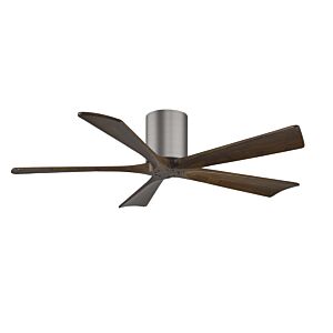 Irene 6-Speed DC 52" Ceiling Fan in Brushed Pewter with Walnut blades