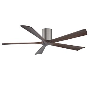 Irene 6-Speed DC 60" Ceiling Fan in Brushed Pewter with Walnut blades