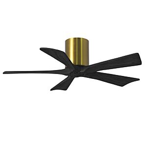 Irene 6-Speed DC 42" Ceiling Fan in Brushed Brass with Matte Black blades