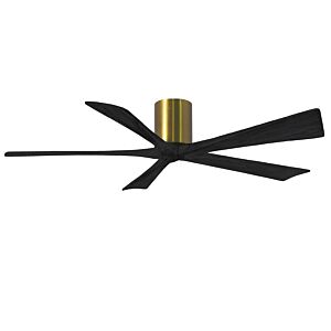 Irene 6-Speed DC 60" Ceiling Fan in Brushed Brass with Matte Black blades