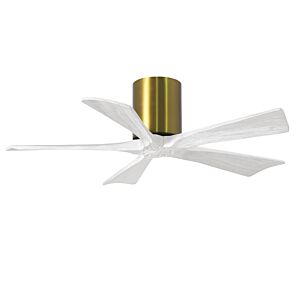 Irene 6-Speed DC 42" Ceiling Fan in Brushed Brass with Matte White blades
