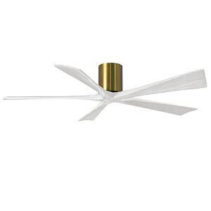 Irene 6-Speed DC 60" Ceiling Fan in Brushed Brass with Matte White blades