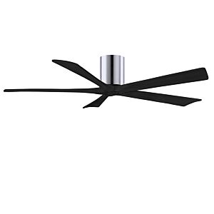 Irene 6-Speed DC 60" Ceiling Fan in Polished Chrome with Matte Black blades