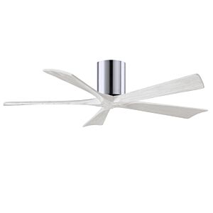 Irene 6-Speed DC 52" Ceiling Fan in Polished Chrome with Matte White blades