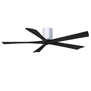 Irene 6-Speed DC 60" Ceiling Fan in White with Matte Black blades