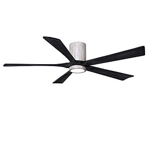 Irene 6-Speed DC 60" Ceiling Fan w/ Integrated Light Kit in Barnwood Tone with Matte Black blades