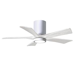 Irene 6-Speed DC 42" Ceiling Fan w/ Integrated Light Kit in White with Matte White blades