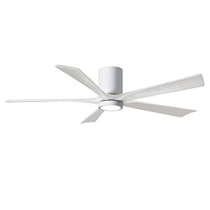 Irene 6-Speed DC 60" Ceiling Fan w/ Integrated Light Kit in White with Matte White blades
