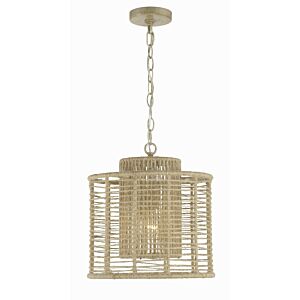 Jayna 1-Light Pendant in Burnished Silver