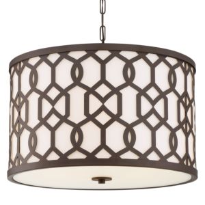 Libby Langdon for Crystorama Jennings 17 Inch Outdoor Hanging Light in Dark Bronze
