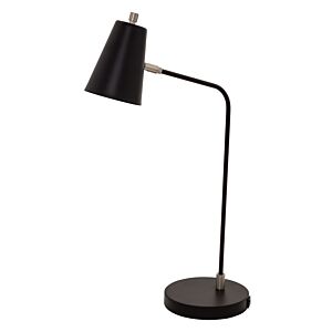 Kirby 1-Light LED Table Lamp in Black