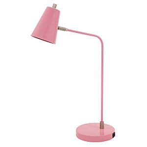 Kirby 1-Light LED Table Lamp in Pink