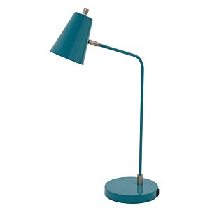 Kirby 1-Light LED Table Lamp in Teal