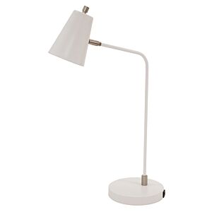 Kirby 1-Light LED Table Lamp in White