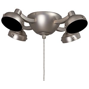 4-Light Ceiling Fan Light Kit in Brushed Steel