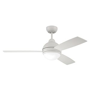 Craftmade Keen 1-Light Ceiling Fan with Blades Included in White