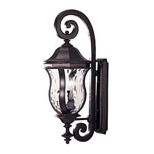Savoy House Monticello 3 Light Outdoor Wall Lantern in Black